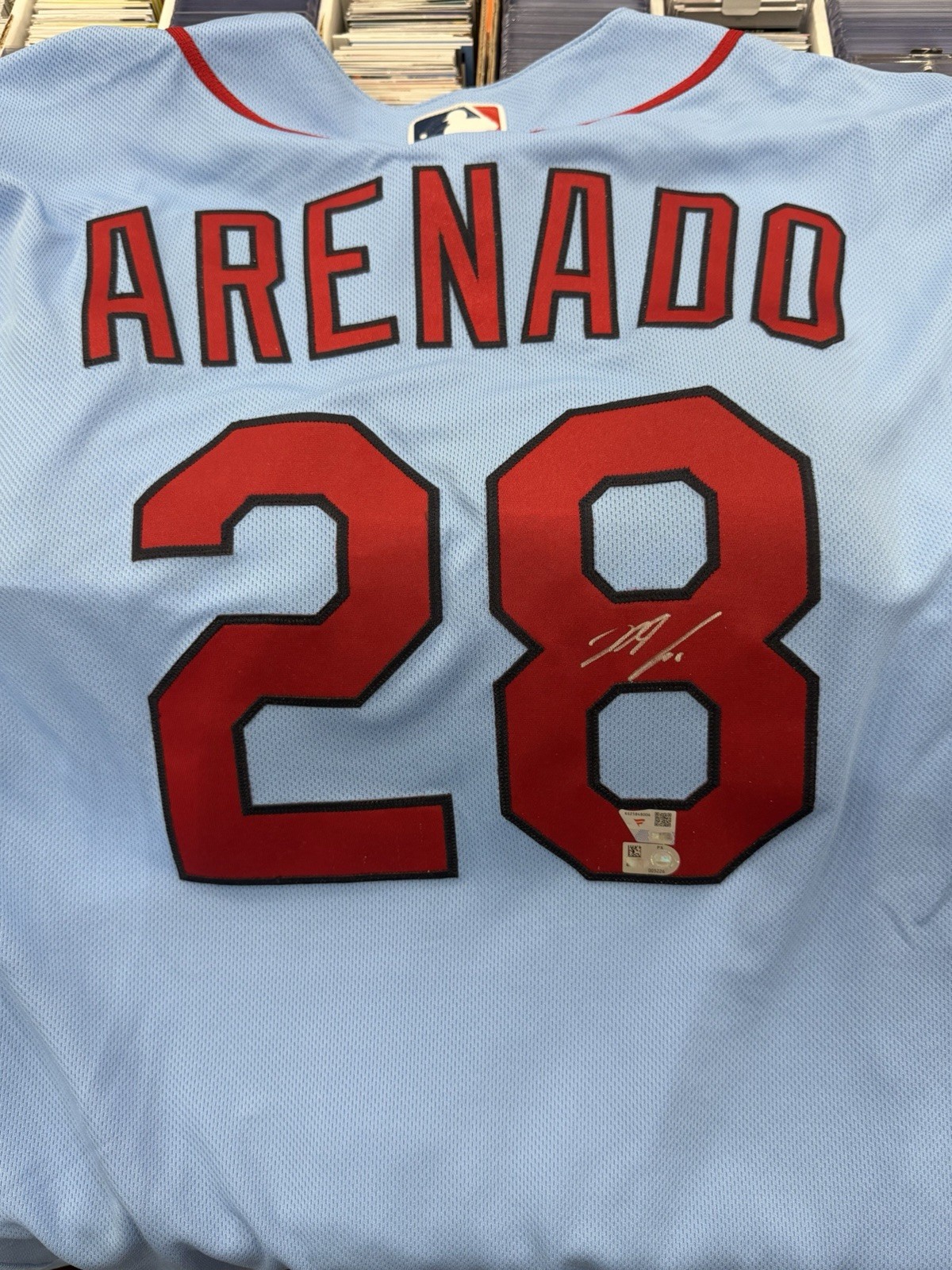 Nolan Arenado Autographed Signed St. Louis Cardinals 2025 Fanatics Under Wraps Jersey - 