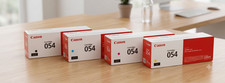 Canon 054 Genuine Toner Cartridge 4-Color set Black Cyan Yellow Magenta