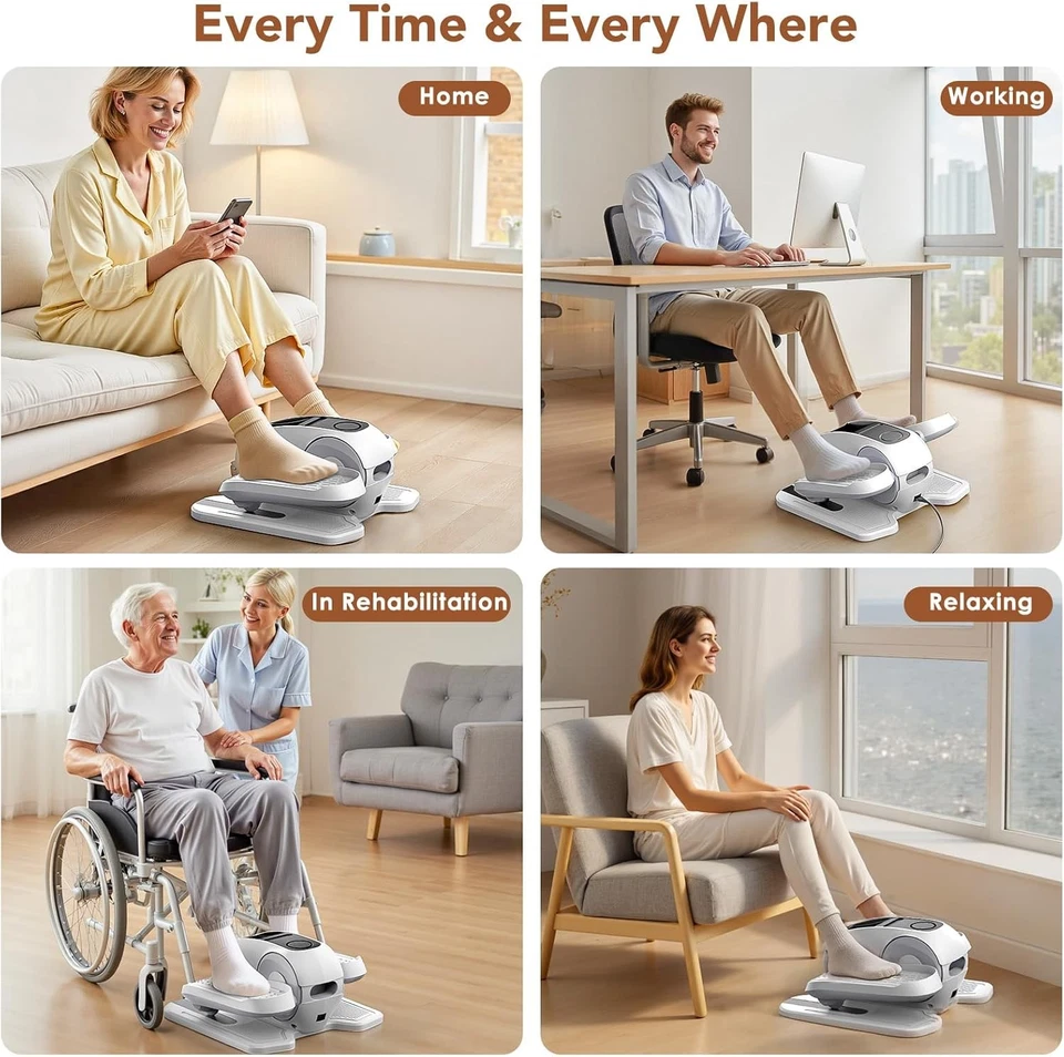 Under Desk Elliptical Exercise Machine, Mini Elliptical Leg Exerciser as Seen on - Image 4 of 4