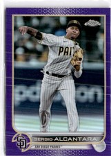 2022 Topps Chrome Update #USC162 Sergio Alcantara Purple Refractor