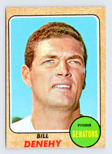 1968 Topps Card, #526 Bill Denehy, Washington Senators