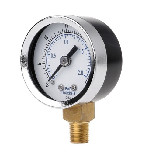 1/8" NPT Pressure Gauge Compressor Hydraulic Pressure 0-30 Bottom Mount - Picture 6 of 7