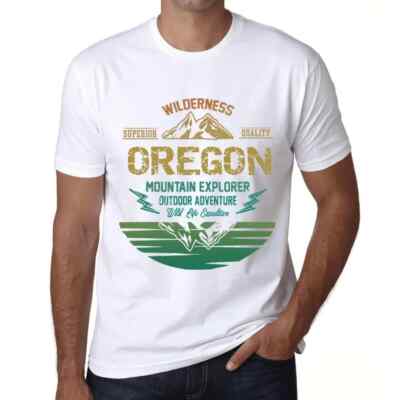 Herren Grafik T-Shirt Outdoor-Abenteuer Wildnis Bergforscher Oregon   Outdoor