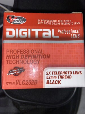 Digital Visions by Bower 2x Telephoto Lens - 52mm Thread - Black (VLC252B)