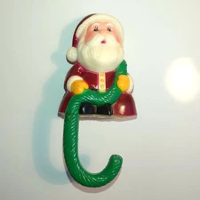 Vintage Santa Christmas Stocking Hanger Sun Hill Industries 1982 EUC