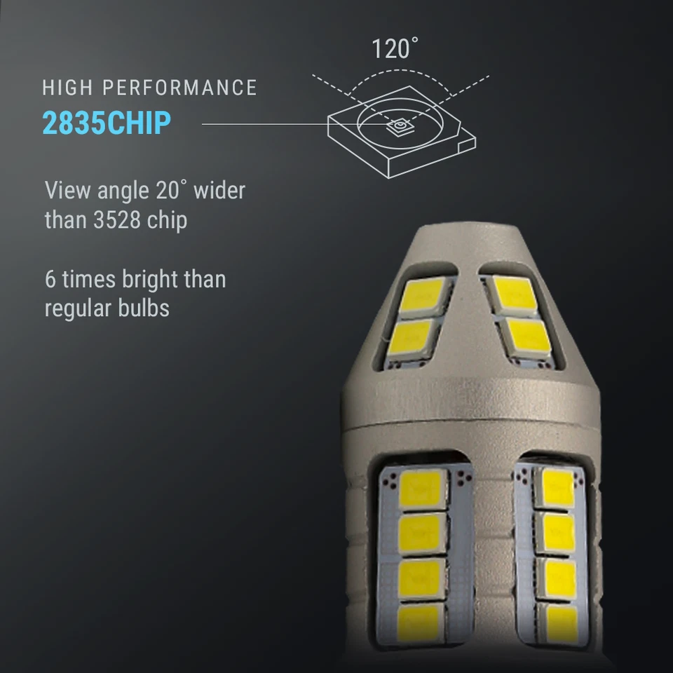 3157 3156 Xenón Blanco Intermitente Esquina LED Bombillas x 10 Juegos Foto 3 de 4