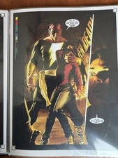 Rare Transparency Production Art BLACK ADAM Splash Page Alex Ross Justice Book
