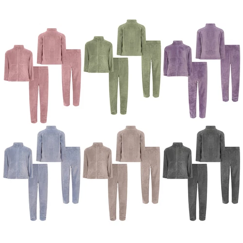 Kids Nightwear Clothes Set Pajama Set Long Sleeve Sleepwear Winter Homewear - Picture 4 of 84