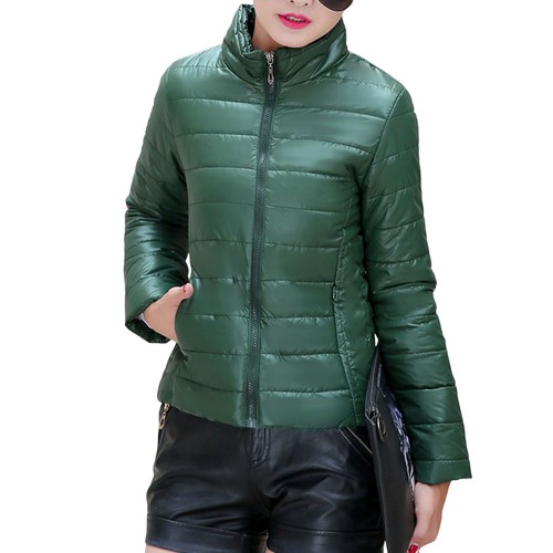 Women's Winter Warm Puffer Jacket Thicken Cotton Coat Short Bubble Padded Coat - Picture 14 of 15
