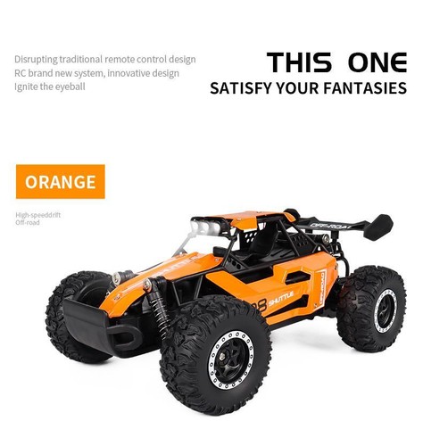 1:16 2.4ghz Rc Car with LED Lights, 2wd Off-road Climbing Vehicle, Gift for Kids - Picture 12 of 30