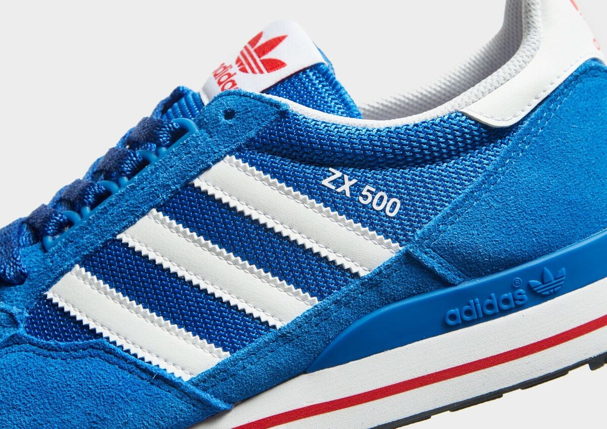 Authentic Adidas Originals ZX 500 ® ( Men Size: UK 7.5 EUR 41.5 ) Blue /  White | eBay