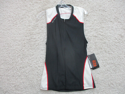 NEW Orca Triathlon Tank Top Shirt Large Adult Black Half Zip 226 Running Womens