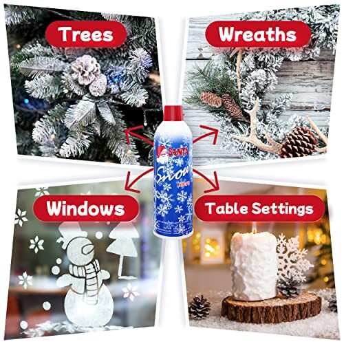 2Pack Artificial Snow Spray Christmas Tree Fake Snow Holiday Winter Crafts decor eBay