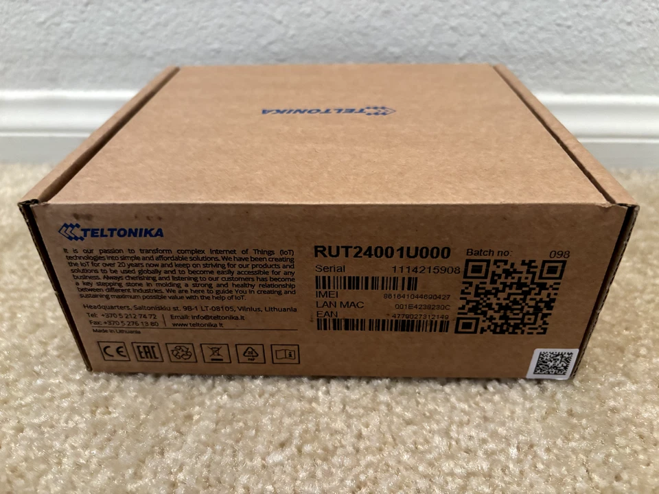Teltonika Industrial RUT240 4G LTE Wi-Fi Router BRAND NEW NIB - Image 2 of 4