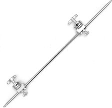 42 Inch C Stand Boom Arm, Extension Grip Boom Arm with 2 Pieces Swivel Grip Head
