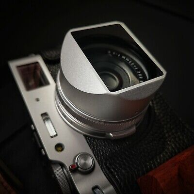 Metal Square Lens Hood For Fujifilm X100V X100F X100VI With Metal Square Lens Hood For Fujifilm X100V X100F X100VI With
