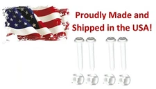 Set of 4 Plastic Toilet Seat Hinge Bolt Screw For Top Mount Toilet Seat Hinges