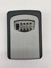 4 Digit Key Lock Box Wall Mount Combination Lock Box Safe Storage Home Security