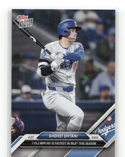 SHOHEI OHTANI 2024 Topps Now #128 Los Angeles Dodgers, PR: 3698 Baseball Card 🔥