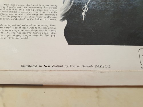 Francoise Hardy Greatest Hits 1970 New Zealand Vogue Vinyle LP - Foto 3 di 7