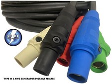 CAM LOCK 2 TYPE W Entertainment ,Generator Power Cables / Panel Tails 5' FFFFF