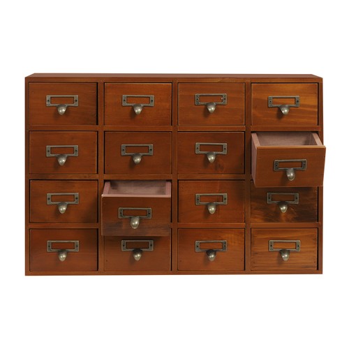 Organizador de Escritorio con Cajones Armario de Almacenamiento de Escritorio de Madera Caja de Almacenamiento 64 Cajones - Imagen 6 de 8