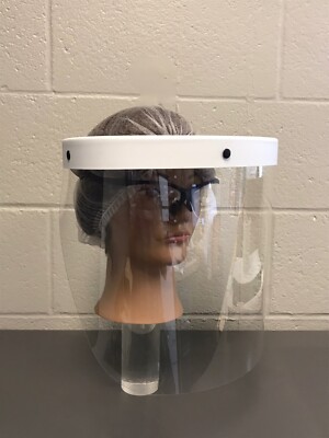 USA MADE! Dental Face Shield with Replaceable Lens. Fits Lights and Loupes!