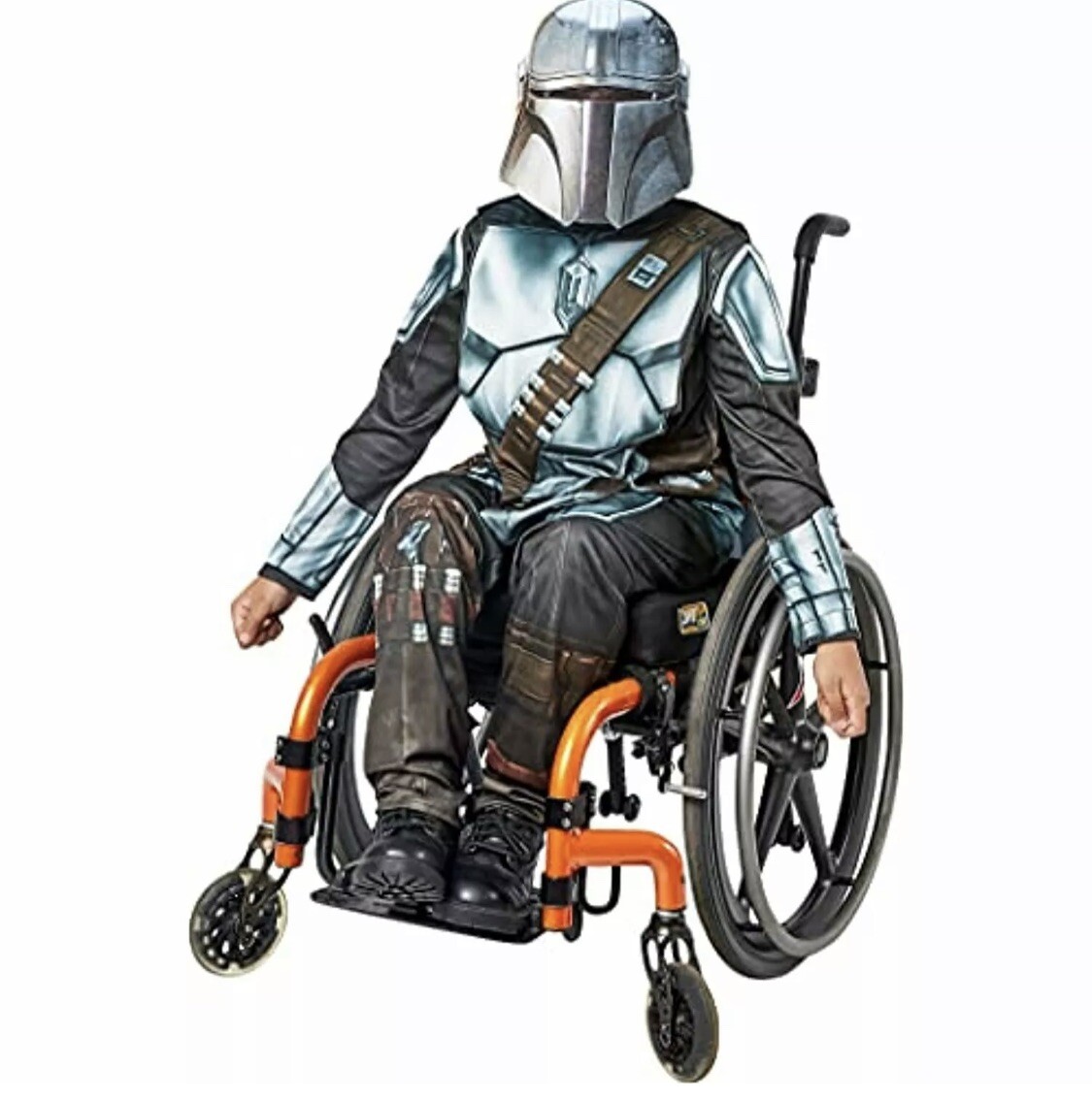 Rubie's Star Wars The Mandalorian Adaptive Kinderkostüm – Inklusive Helm & Umhang, Rollstuhlgerecht