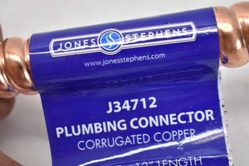 Jones Stephens 3/4" FPT x 12" Copper Corrugated Water Heater Connector Device - Picture 4 of 5