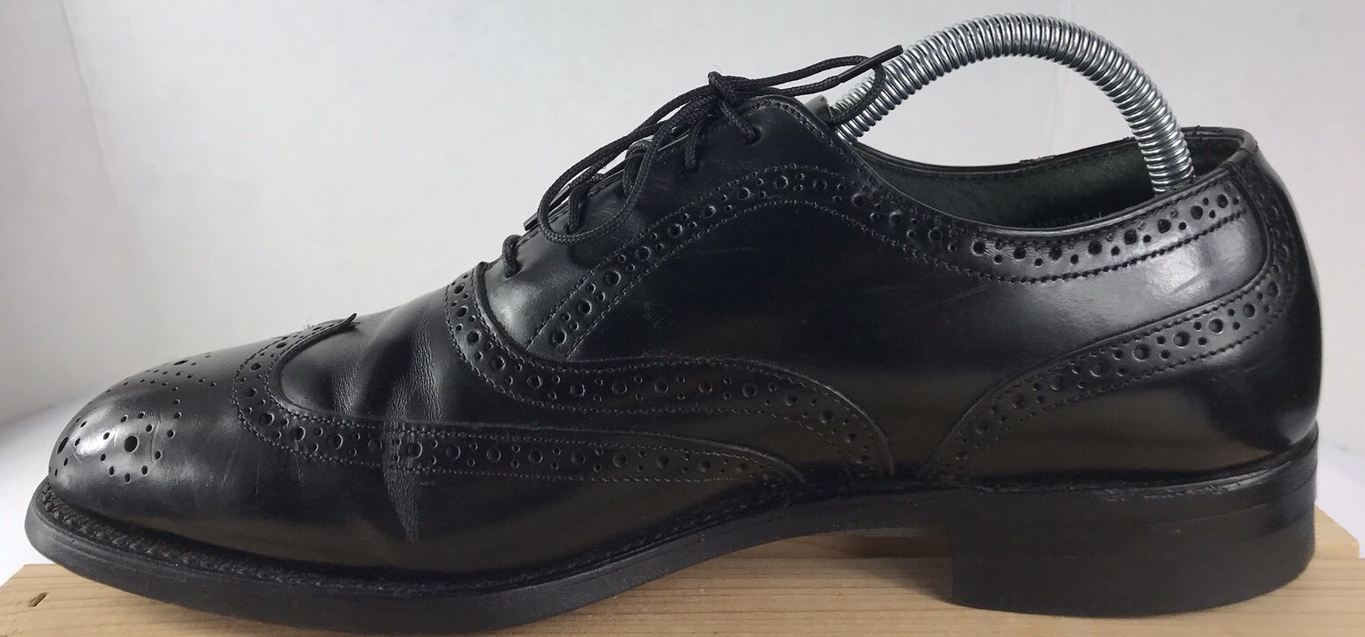 Bostonian Classics Brogued Solid Black Leather Wi… - image 5