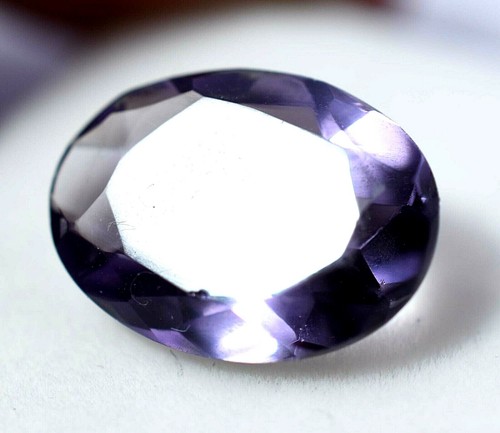 Lab Created4.80 Ct Purple Amethyst Superb GGL Certified Transparent Oval Cut Gem - Picture 3 of 4