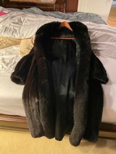 Tailored Cherry Mahogany Mink Fur Coat Size M must Sell Make Offer
