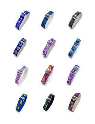 Timex Youth & Adult Unisex 16mm Wrap-Around Slip-Thru Elastic Fabric Watchbands