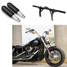 Upper & Bottom Crash Bar Full For Harley Dyna Super Glide Custom FXDC 2006-2014 