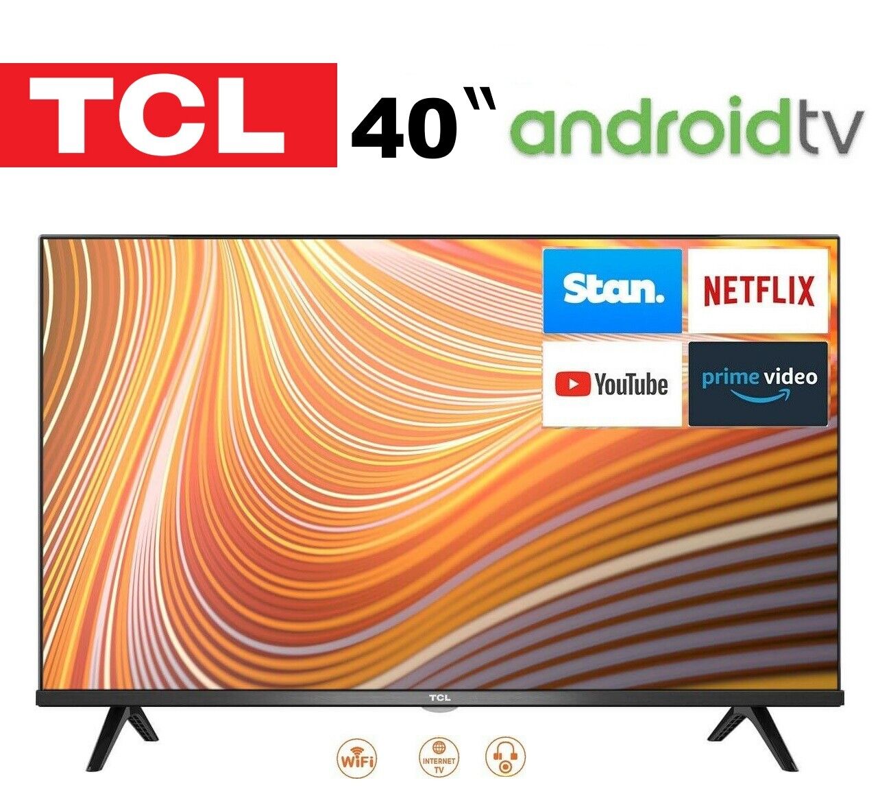 TCL 40" Full HD Android Smart LED TV Netflix, Stan, Disney, Amazon & More 40S615