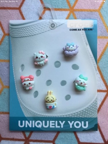 Crocs Handmade jibbitz 5pc Chiikawa Usagi Hachiware japanese manga shoe charms - Picture 13 of 40