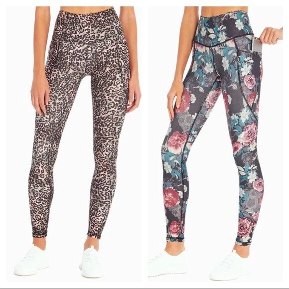 Balance Collection NWT Animal Print & Floral Reversible Leggings Size Small