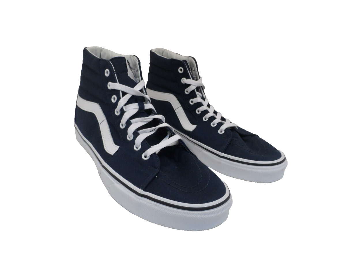 VANS Men's 721565 Sk8-Hi Core Classic Skateboard Shoe Navy/White
