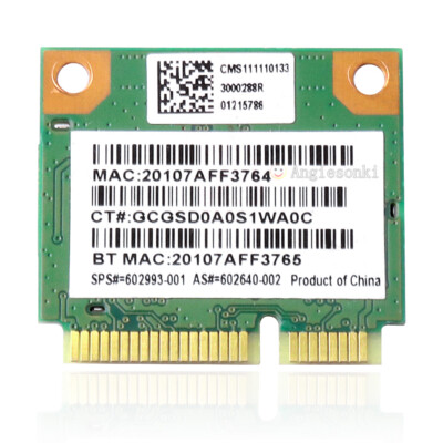 HP 602993-001 G62 CQ62 Realtek RTL8188CEB8 Wireless WIFI WLAN card BlueTooth BT
