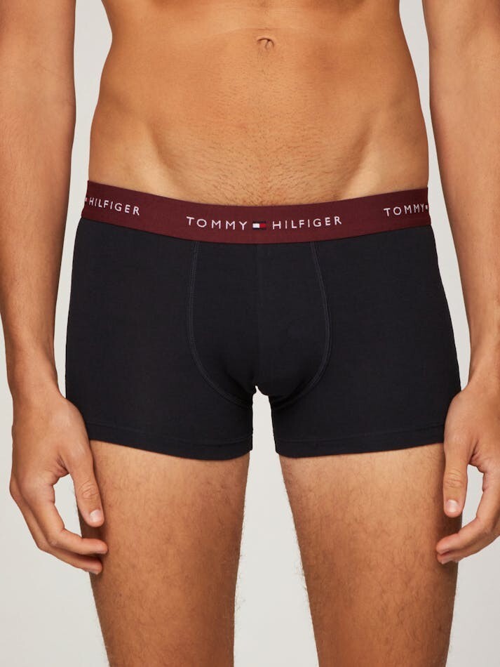 Tommy Hilfiger Signature Cotton Essentials Trunk 3-Pack Rouge Blue White Size L image 4