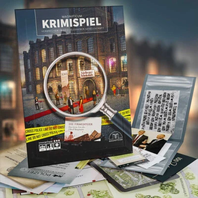 Krimispiel : Die Firmenfeier, Escape Room Spiel, Barrierefrei von MAGNIFICUM - Bild 1 von 4