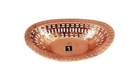 Pure Copper Fruit Basket/Fruit Bowl Home Décor & Tableware Gift Item 2 x 9.6''