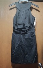 David's Bridal Black Halter Dress 10