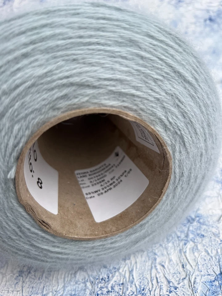 Angora Rabbit bland yarn on cone 55/35/10% Merino/Angora/PA, per 100g (3.52oz) - Image 2 of 4