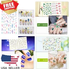 Hot design 3D  NaiL art stickers  back adhesive  Decals Manicure Decoration