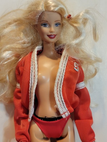 Barbie Puppe 2000er blondes Redress im roten Outfit Ooak C334G - Bild 11 von 13