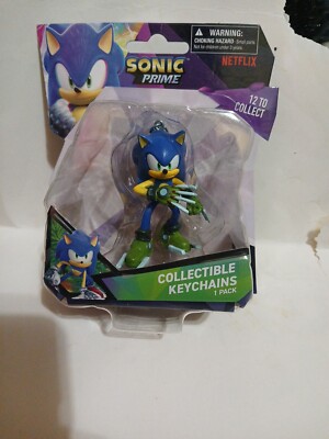 Netflix Sonic Prime 2'' Sonic Prime Cyber Claws  Figure Keychain Hard To Find.