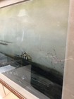 Watercolor Chinese Fishing Shed in a Lake, Signed & Marked 1987 HK Ship Unframed — photo 5