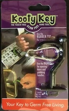 Kooty Key BLACK Hands Free Utility Tool No-Touch Fight Germs 