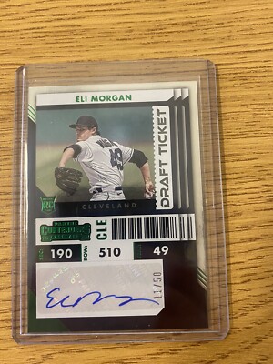 2022 Panini Chronicles Contenders Draft Ticket Eli Morgan RC Auto 11/50